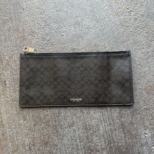Coach Long Wallet Slim C Design Authentic